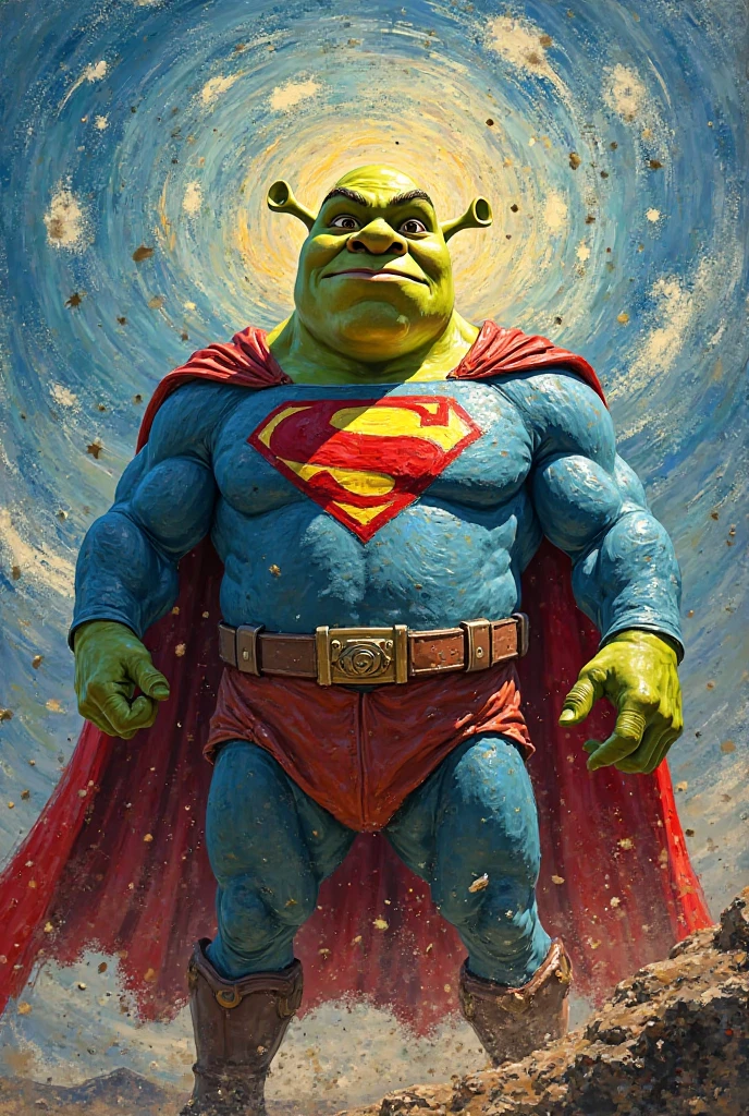 <lora:attire_superman-11:0.75>supermansuit,blue bodysuit,cape,photo of shrk superman, classroom, blackboard, 8k uhd, dslr, high quality, film grain, Fujifilm XT3, <lora:Shrek_remasteredV1:0.85>,lora:BrolyCuloMeme:0.95>,BrolyCuloMeme,squatting, ass, muscular,