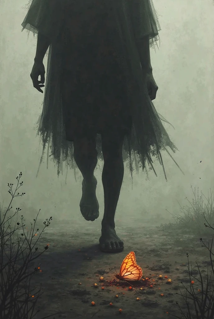 Hanging girl, african  gallows 
