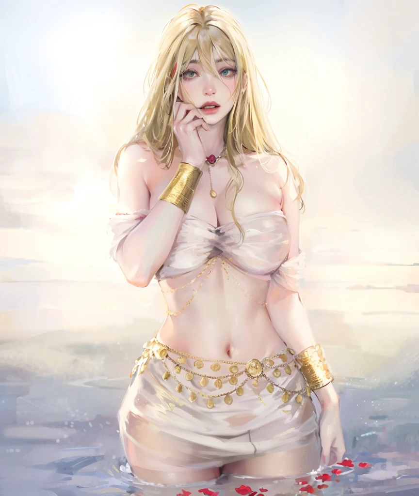 (absurderes, A high resolution, Ultra detailed, hdr), Masterpiece, Best quality, Portrait of an Indian tsunade(naruto), extreme realistic very beautiful, animated style, closeup shot, anime in a(((pink))) indian dress transparent (((saree))), long black wavy hair untied, head jewellery, necklace, earings, armlets, bangles and bracelets, rings, pleasant expression, bright big blue eyes, natural beauty,night sky, vintage aesthetic,huge breast,navel, cleavage ,standing straight,open mouth,saliva,tongue out,face on front,a lot of  in the mouth,drools,red lip