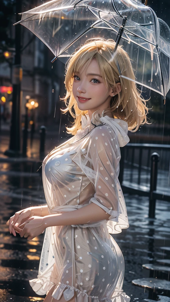 ((Top Quality, 8K, Masterpiece: 1.3)), Sharp: 1.2, Perfect Body Beauty: 1.4, Slim Abs: 1.2, ((Layered Hairstyle, Small: 1.2)), 1 person, (Wet White Button Long Shirt: 1.1), Button Not Fastened, Shirt Dress, Slender Thighs, Choker, Braided Boots, Soft Clear Cloth, (Rain, Street: 1.2), Wet: 1.5, highly detailed face and skin texture, detailed eyes, double eyelids, side view camera, no underwear