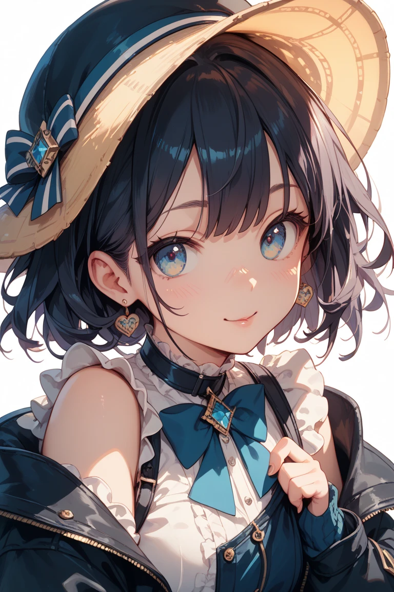 falling love anime art style,1shota,chou kawaii shota,light blue witch uniform and hat,