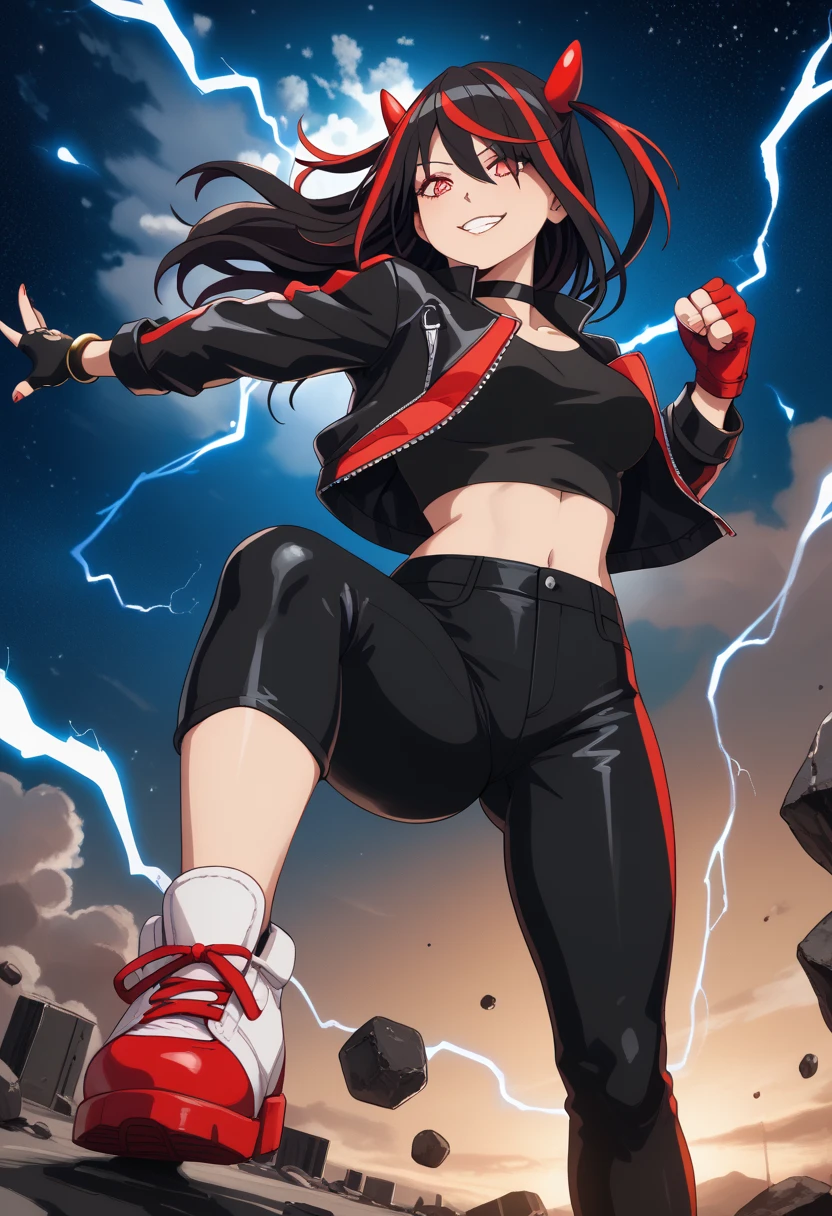 :: Joe Madureira Style:: Perfect and detailed beautiful woman and beautiful, furious screaming in anger, ultra detailed anime style, clothes with tatoon drawings, in various full-body attack poses and with immersive effects, hover effect, graphite style background with vibrant colors "Ultra HDR" detailed and with focus effect, with All Star Converse Fixed Black sneakers (masterpiece:  1.2, best quality), (finely detailed beautiful eyes: 1.2),extremely detailed, depth of field,shot with canon eos,lens 135mm f1.8,portrait of [x]( )),long, straight black hair,with a natural glow,(anime black eyes:1.4), (finely detailed eyes and detailed face:1.3),), (with ultra detailed black school skirt and fixed shape and color, white tatoom print t-shirt with fixed format Mandarin letters, ultra detailed:1.3), (beautiful and clear background:1.2), ultra-detailed, Best Shadow:1.1),("" character demonstrating his super power in the fist"")((depth of field and blur)), ((watercolor)), large breasts, bare shoulders, flowers and petals, bbela conceptual illustration , (white background:0.5), (illustration :1.1), (extremely thin and beautiful: 1.1), (perfect details: 1.1) graffiti style background, freedom, soul, digital illustration,  perfect anatomy, centered, approaching perfection, dynamic, highly detailed, watercolor painting, artstation, concept art, smooth, sharp focus, illustration,, villain man, wearing a super detailed black jacket, black gloves, power in right hand, black all star converse sneakers, long black hair, power of destruction in your control, ruined scenery with smoke and fires