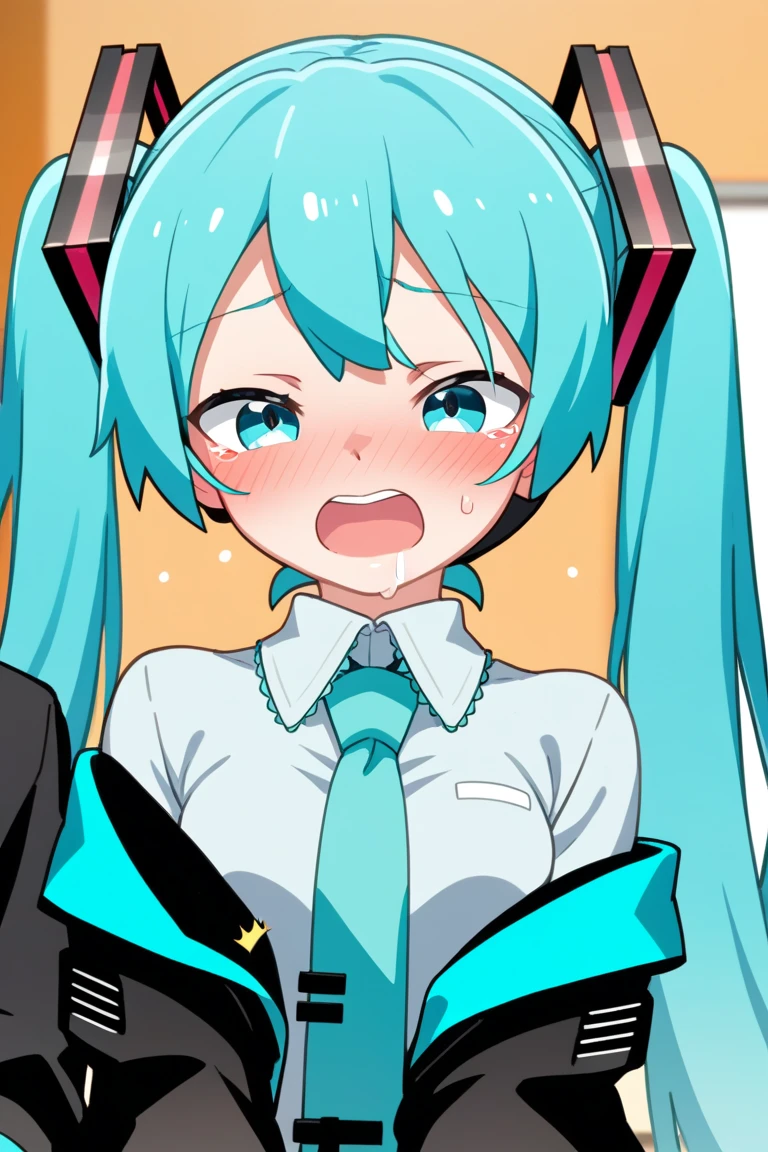 Aikatsu,fellatio,NSFW,Facial,Bukkake,penis,A lot of semen,,looking at the camera,Primary school students,There was a crowd around,Cartoon style cut