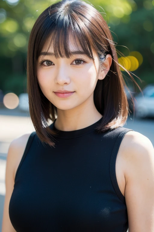 ２５Japan years old、Black Hair、Round eyes、False eyelashes、Light wavy hair, correct、Striped Hair、Brown Hair、Blue Hair、Dark blue hair、Gradient Hair、Asymmetrical hair、Hair behind the ear、Crossed bangs、Long Hair、とてもLong Hair、Hair up on one side、とんでもなくLong Hair、Valletta、Sunglasses under the eyes、、Ring Eye、Round eyes、Compensate、Wicked Smile、A light smile、Surrealism、Cast a Shadow、Anaglyph、Stereogram、Portraits、Subjective、Atmospheric perspective、Film Grain、Backlight、Exposure、Lens flare、8k、Very detailed、最high quality、超High resolution、超High resolution、Very detailed、Very realistic, masterpiece、correct、Textured skin、high quality、最high quality、Awards、High resolution、16K, Hair folder、A light smile、Redness in the ears、correct、odor、Surrealism、Cast a Shadow、Subjective、Shine、360° View、Very detailed、最high quality、超High resolution、解剖学的にcorrect、masterpiece、Textured skin、High resolution、最high quality、Attention to detail、Long eyelashes、A slight blush、Compensate, ((The whole body is visible))