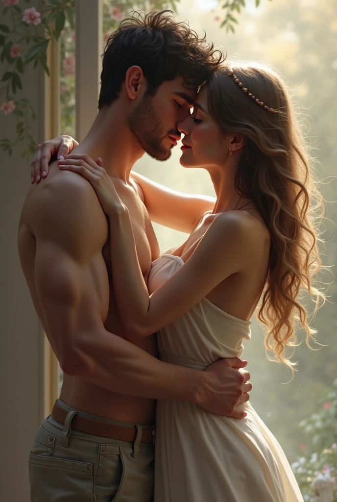 a man forcing a woman to become a vestal and live in chastity,