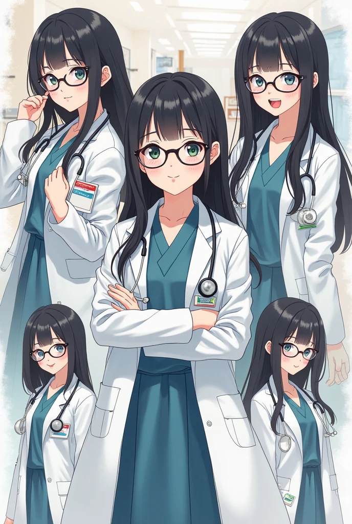 16k works,Highest quality,18-year-old,No background.White background only,whole body、Kneel,Dynamic and sexy pose, One person, Beautiful Face,, Symmetrical eyes, Perfect body, Good balance、 Perfect body、Intelligent woman、Black Hair、White skin、Pink Lips、Wearing a researcher's lab coat、Round rimmed glasses、White rubber gloves、Test tube、beaker、microscope、flask、Glancing sideways at the viewer、smile、Open your lips