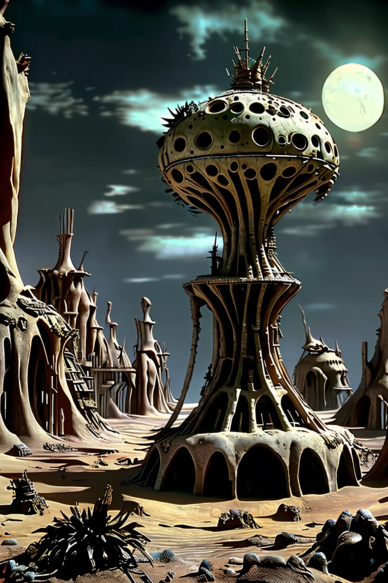 In a post-apocalyptic world, under the excessively bright rays of an unforgiving sun, strange, mutated, homonid creatures remain and try to survive in a horrifically different world than earth was in times past. Faces change and grow wherever and on whoever they can. Sometimes, a single body will exhibit in upwards of nine or ten different faces, as one tries to grow on top of another, pushing the previous to the side, or even an entirely new head with several faces growing right on top of the original head which may have two or three faces already. Food and water are a distant memory, the new source of sustenance more often than not is meat and blood from any struggling animals left around and themselves becoming incredibly scarce. As "humans" continue to have it harder than ever to continue their existence, cannibalism becomes more and more common, making ren and the elderly a far more rare site to see. People are desperate and horribly anxious in this hot, brightly lit wasteland of a desert the earth has now become. See the new monstrosities human beings have come to see each other as, and resist the urge to get physically ill as we see the new humans with excessive or missing limbs, several faces per head or even several heads per body. Humanity has never seemed less humane. Human beings' bodies have never housed this many beings. Being has never been less enjoyable except to murderers and demons who love to hate being. These are times when death is welcomed and even prayed for by the few people left that can even comprehend God and prayer, and the number of people who can are quickly dwindling down to none. Only a few remain, and all too soon, there will be none, that is no one.