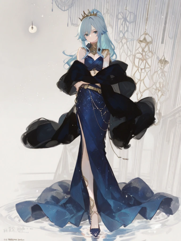 <lora:maomao1Ve:0.8>,maomao,1girl,blunt bangs,green hair,long hair,blue eyes,solo,
meizhuan,collarbone,earrings,jewelry,makeup,eyeshadow,lipstick,hime cut,black dress,midriff,wide sleeves,high heels,
parted lips,bright pupils, smile,, Exquisite visuals, high-definition,masterpiece,best quality,, 18yo,Young female,Beautiful Fingers,Beautiful long legs,Beautiful body,Beautiful Nose,Beautiful character design, perfect eyes, perfect face,expressive eyes,
official art,extremely detailed CG unity 8k wallpaper, perfect lighting,Colorful, Bright_Front_face_Lighting,shiny skin, 
(masterpiece:1.0),(best_quality:1.0), ultra high res,4K,ultra-detailed,
photography, 8K, HDR, highres, absurdres:1.2, Kodak portra 400, film grain, blurry background, bokeh:1.2, lens flare, (vibrant_color:1.2), (beautiful_face:1.5),(narrow_waist), ,NSFW,