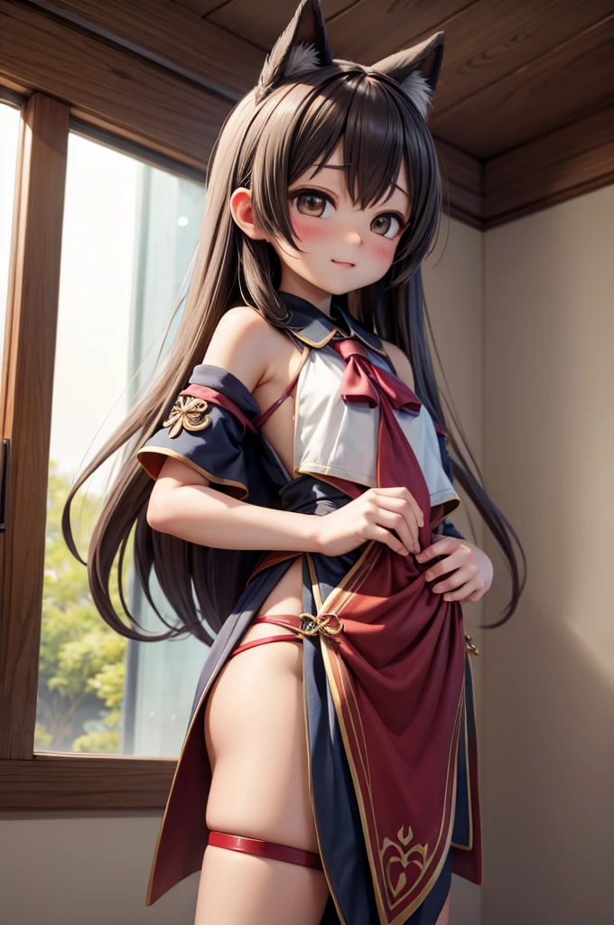 nsfw、((((NUDE)))), M-shaped legs、1((Highest quality)), ((masterpiece)), Perfect Face,Highest quality,Best image quality,Curvaceous,Fine skin,Flower Hair Ornaments,cute ,((6-year-old girl:1.6)),Japanese Girls,Healing face,Baby Face,Childish,Big eyes,((Very large breasts:1.5)),((Big cleavage:1.5)) ,Saggy breasts,thin, smile,happiness,Shaved pussy,((Glowing Skin:1.4)),Not wearing underwear,Erotic belly,((I can see a beautiful pussy:1.5)),Shaved pussy,((Fantasy World:1.6)),A prestigious castle with Western-style décor,Mysterious Forest、best quality, masterpiece, ultra detailed, ultra high res, absurdres, absolutely resolution