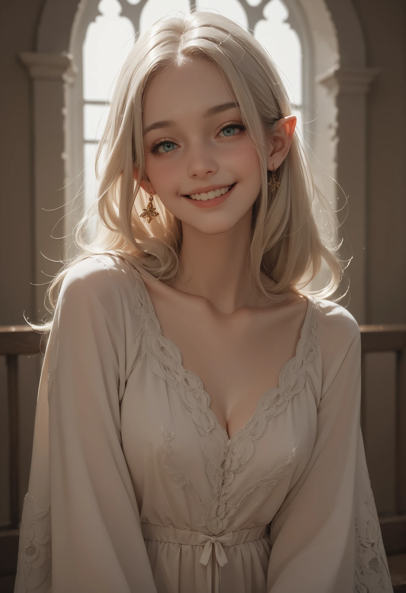 Evolution is an increase in the complexity of complex systems., Holy Sexy Dark Elf, smile