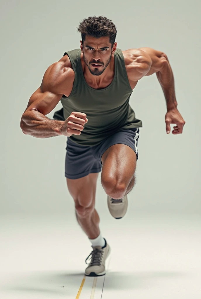 Man doing calisthenics
