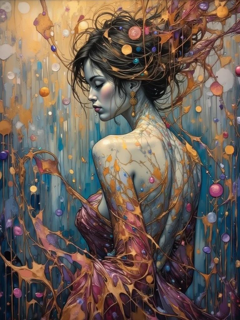 NSFW, Seductive psychedelic horror, nipples, Trippy Hentai, body horror, having sex, real breasts, surreal Sex, LSD trip, sensual, psychedelic vaginal sex, vaginal penetration, provocative, very colorful, glowing