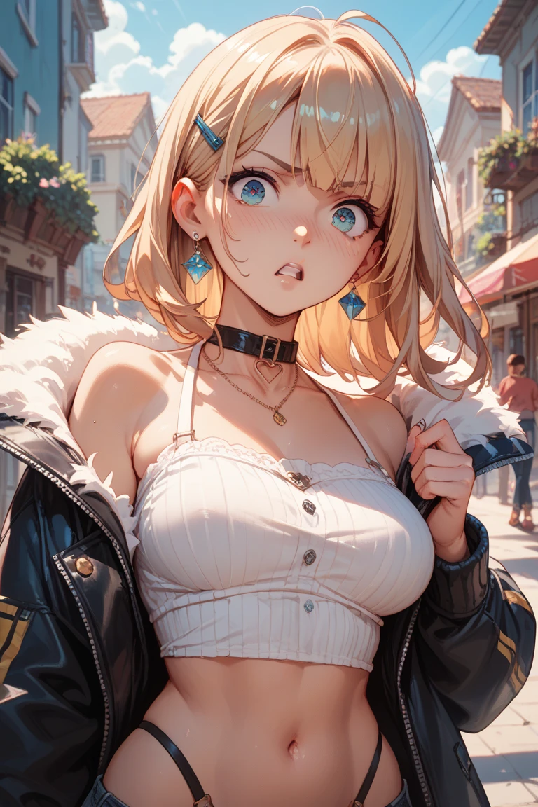 little tribal,(((little ,small tiny body,,chibi))),((())),
(((flat chest))),(((blonde short hair,short hair,blonde messy hair,blonde hair,colored inner hair))),((dark_pink_eyes:1.3))),intricate eyes,beautiful detailed eyes,symmetrical eyes,big eyes:1.5,(((black skin,dark-skinned_female,dark skin,lustrous skin:1.5,tanned skin,bright skin: 1.5,skin tanned,shiny skin,very shiny skin,shiny body)))(((detailed face))),beautiful detailed lips,
((cute,slutty,erotic,(nsfw))),
(revealing clothing,show skin),((underboob)),(barefoot,),(((slave,slave collar,Long chain leash connected to her collar,shackles,loincloth,torn clothes))),((wet clothes,intricate outfit)),
dynamic and seductive pose,looking at viewer,embarrassed,centered,scale to fit dimensions,Rule of thirds,
snow everywhere,(snowy egyptian palace,snowy egyptian palace background,snowy pyramids in the background),scenery,extremely scenery,(puddles everywhere),clouds,Egypt style,Egypt castle,(sunset, golden hour),winter,
(Glossy Egyptian ornaments),highres,sharp focus,(ultra detailed,extremely detailed),(photorealistic artwork:1.37),(extremely detailed CG unity 8k wallpaper),(((vibrant colors,vibrant theme))),(intricate),(masterpiece),(best quality),artistic photography,(photography taken by sldr),(intricate background),perfect rendered face,perfect face details,realistic face,photo realistic,((intricate detail)),(((realism))),