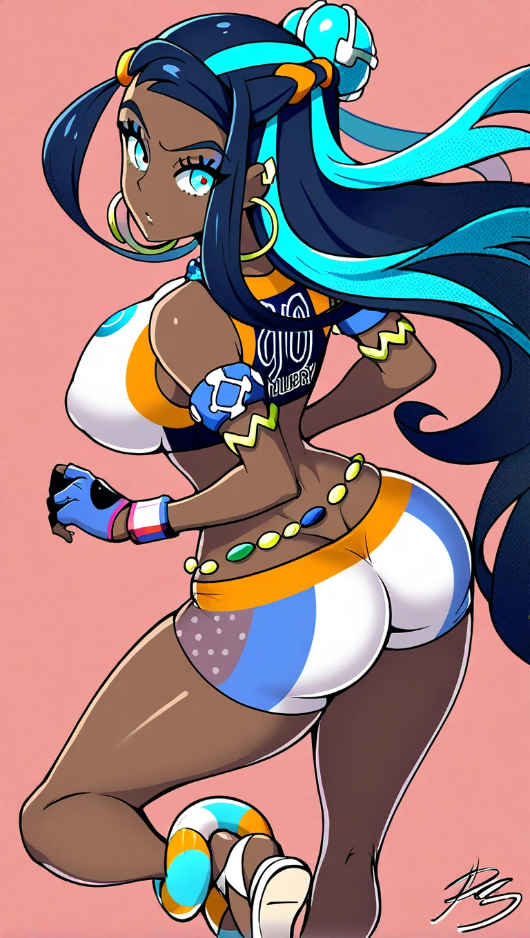 score_9, score_8_up, score_7_up, score_6_up, score_5_up, score_4_up, BREAK 1girl, rating_explicit, upper body, rating_explicit,nessa, pokemon nessa, jewelry, shorts, crop top, 1boy, anal sex, anal full nelson, torn clothes, exposed breasts, nipples,