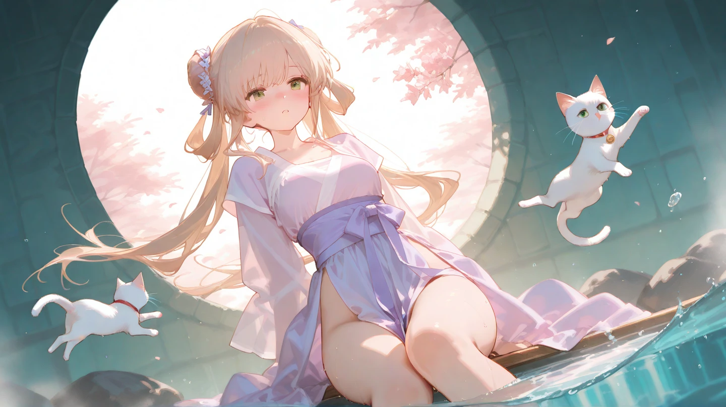 photo realistic, (masterpiece,best quality:1.4),(8k,raw photo,photo realistic:1.2), detailed skin, detailed face,1girl,Japanese idol,cute face, little girl, Not Safe for Work, (raw photo, photo realistic: 1.2),
ALL Nudity, nude, (((NO panties))),nipples, pussy, anal, (((No cloth))) ^_^, happy, smile ,medium bob, (((Y-shaped balance))), (((standing split))), (((spread legs))),, blonde hair, ((wavy hair)), long hair, little girl, child, 12 yo, lace hairband, Flat chest, beautiful legs, beautiful hands,
yumekawa,yumekawaii,pastel color,(wonderland garden:1.3),rainbow waterfall,dripping ink,imagination,(Castle:1.4),