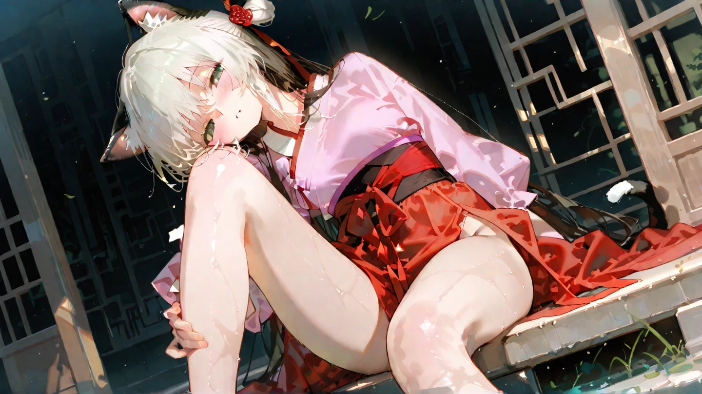 (top-quality:1.5),(masterpiece:1.5),(detaileds:1.5),(nsfw:1.3),(high resolution:1.5),(Beautiful and Aesthetic Work: 1.5),(Ultra High Resolution:1.5), (Ultra Detail:1.5),(Detailed background:1.5),(8k),(insanely detailed),20 year old woman,Sexually attractive body,full body shot, erotic,fine art,Sharp focus,Delicate and beautiful hair and eyes and face,realisticlying,beautiful face,curled hair,vacant eyes,bitch,(gigantic breasts),narrow waist,slender legs,Braided Hair Arrangement,beautiful (well shaped) breasts,cleavage,sho nipples,bottomless,show off breasts,(Wet all over),sexy,Sexy Pose POV,show off pussy,(pussy juice:1.5),long boots,(cervix opens),(Parabolic urination),(black kimono:1.5), 1girl, solo, looking at viewer,(Massive excretion:1.3),AF,milking,grabbing own ass,doggy style,petpeeing,(peeing),pee,leg up,