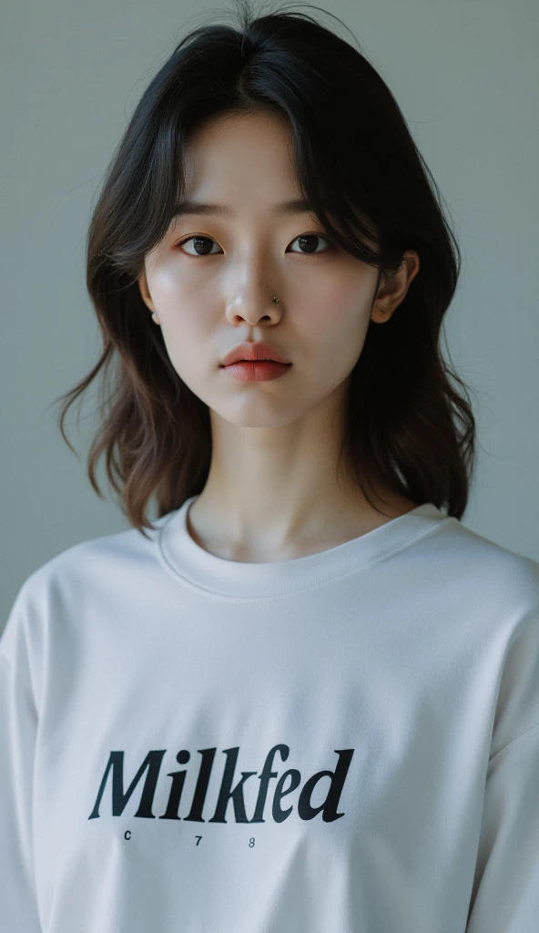 Best Quality,Masterpiece,Ultra High Resolution,(Realisticity:1.4),Original Photo,Cinematic Lighting,
1Girl,upper body,white shirt,