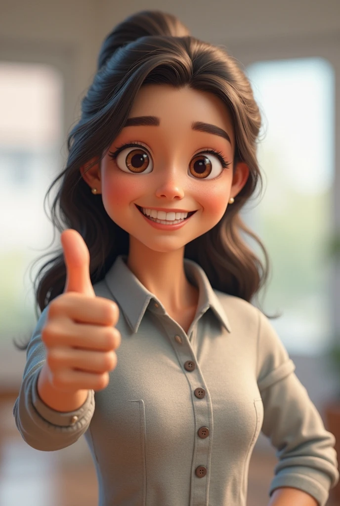 Make my character do a thumbs up