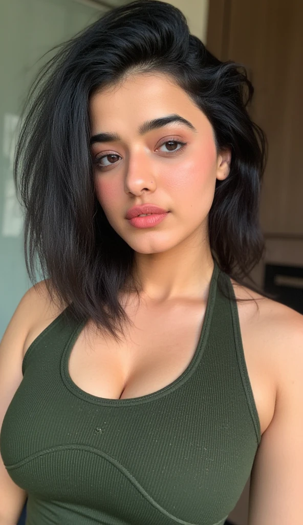 1 menina em, idade19, sozinha, cabelos longos, Seios colossais, Olhando para A CAMERA, cabelos loiros, bareshoulders, olhos castanhos, joias, corpo inteiro, um colar, fora dos ombros, Camisolas, Realistic, Um sexy