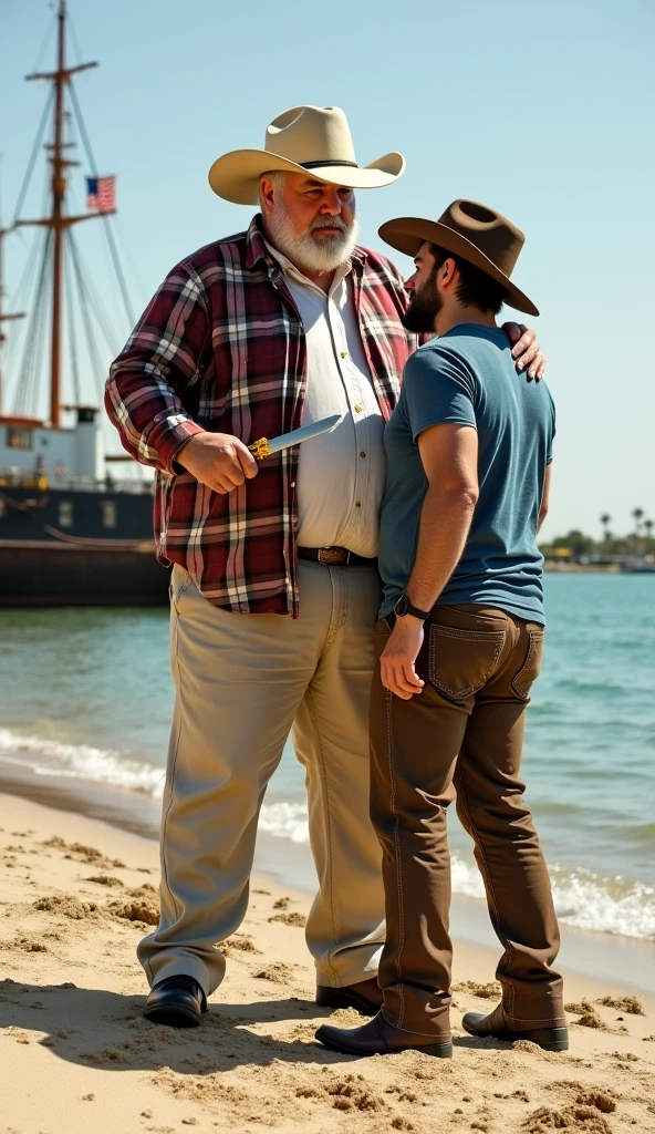(((2heads))), solo, ((((larry the cable guy)))), middle aged, male, long hair, facial hair, (((obese, overweight, fat, chubby, heavy, dadbod, masculine, beefy))), ((shirtless, speedo)), navel, body hair, dreamy atmosphere, dark cyan and red, i can't believe how beautiful this is, serene atmosphere, epic realistic, intricate, highly detailed, (depth of field:1.4), faded, (neutral colors:1.2), (hdr:1.4), (muted colors:1.2), hyperdetailed, (artstation:1.4), cinematic, (intricate details:1.1), beach scenery, (rutkowski:0.66), (skin texture:1.2), detailed expressions, natural pose, sitting in beach chair, holding beer, holding cigarette, portrait view