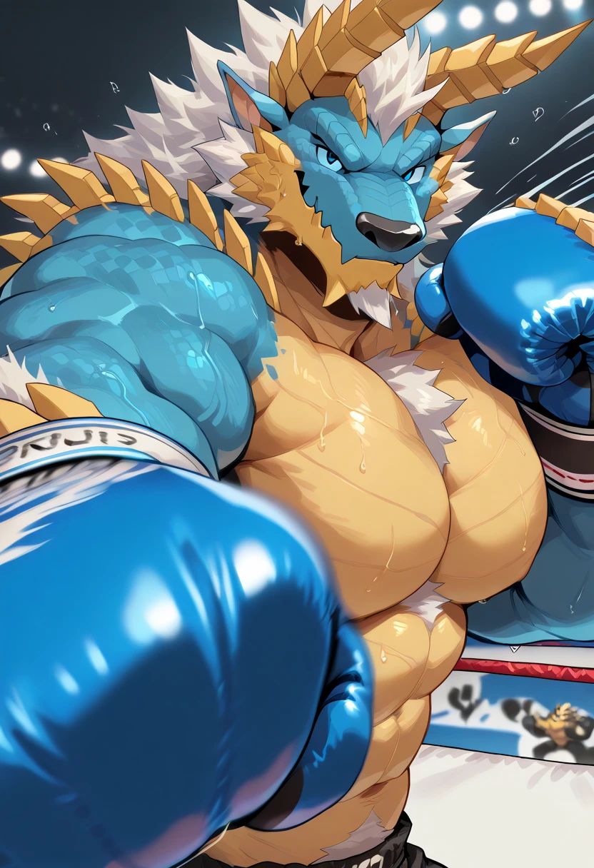 an extremely talented impressionist painting of mature AurothDOTA wyvern lying defeated in a fighting ring, masterpiece, best quality, ultra-high-detailed, standing split, standing on one leg, sex, feral, pussy leak, quadripedal, detailed scales, curvy, light blue mane, uploaded on e621, nsfw, questionable content, scalie, wings, full body, wyvern, flat chested, tail, anus, presenting pussy, humiliated, embarassed, ready to serve, male black dragon on female wyvern, fucking pussy, penis penetratin vagina, defeated, crowd cheering, big tv with close up, creampie, ahegao, eye roll