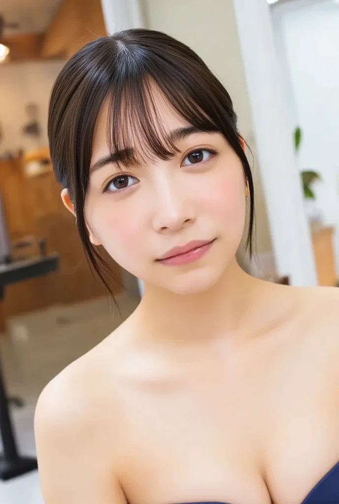 masutepiece, Best Quality, Illustration, Ultra-detailed, finely detail, hight resolution, 8K Wallpaper, Composition including perfect whole body, Beautiful detailed eyes, ((Random and cute underwear:1.2)),((Drenched face and body:1.5))、 Random and cute hairstyles, protruding greatly from underwear, Natural Color Lip,Beach, Random and cute poses,((Random startled facial expressions)),((breastsout、under look eyes、Mole on the arm:0.9))、((short-cut))、((Frontal camera work:1.5))、((Wet face and hair:1.3)),((Cute wink)),(())、((lying on the bed:1.2)),((T-back underwear))