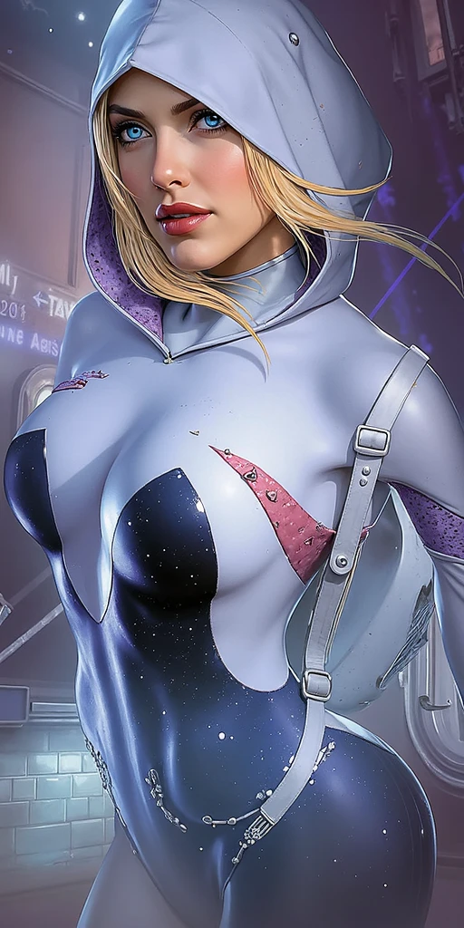 (masterpiece:1.2), (best quality:1.2), perfect eyes, perfect face, perfect lighting, 1girl, mature female wearing sexy_scifi, blonde hair, (tight black and red) space suit, cleavage, silver, blue, thick eyelashes, makeup, shiny lipstick, eye shadow, scifi, detailed space background <lora:astrobabes_v10:0.7>