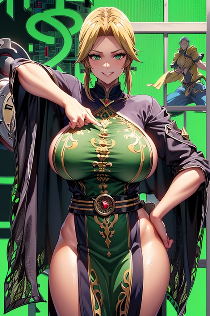 ((nsfw:1.5)),(Fantasy:1.5),(anime,8k,masterpiece, highest quality, highest quality,beautifully、aesthetic:1.2,Professional illustrations:1.1,Super detailed:1.3,Perfect lighting),Very detailed,Most detailed,Incredibly absurd , High resolution, Super detaileded,complicated:1.6,(Alchemy Workshop:1.4),A girl mixing,Many small bottles of medicine,Holds a small potion,colorful:1.4,Zentangle,(1girl),(girl),(Female warriors of the Three Kingdoms),(Very exquisite beautiful face and eyes,Firm breasts),Oily skin,((black,hair,short bob with short pony tail hair)),thin pubic hair,cute,Lovely,Age 34,Alchemist's costume,Merchant's clothing,smile,In the kitchen,smile,Seductive Weakness々しいsmile,(with sparkling eyes and a contagious smile),Open your mouth, View Viewer,