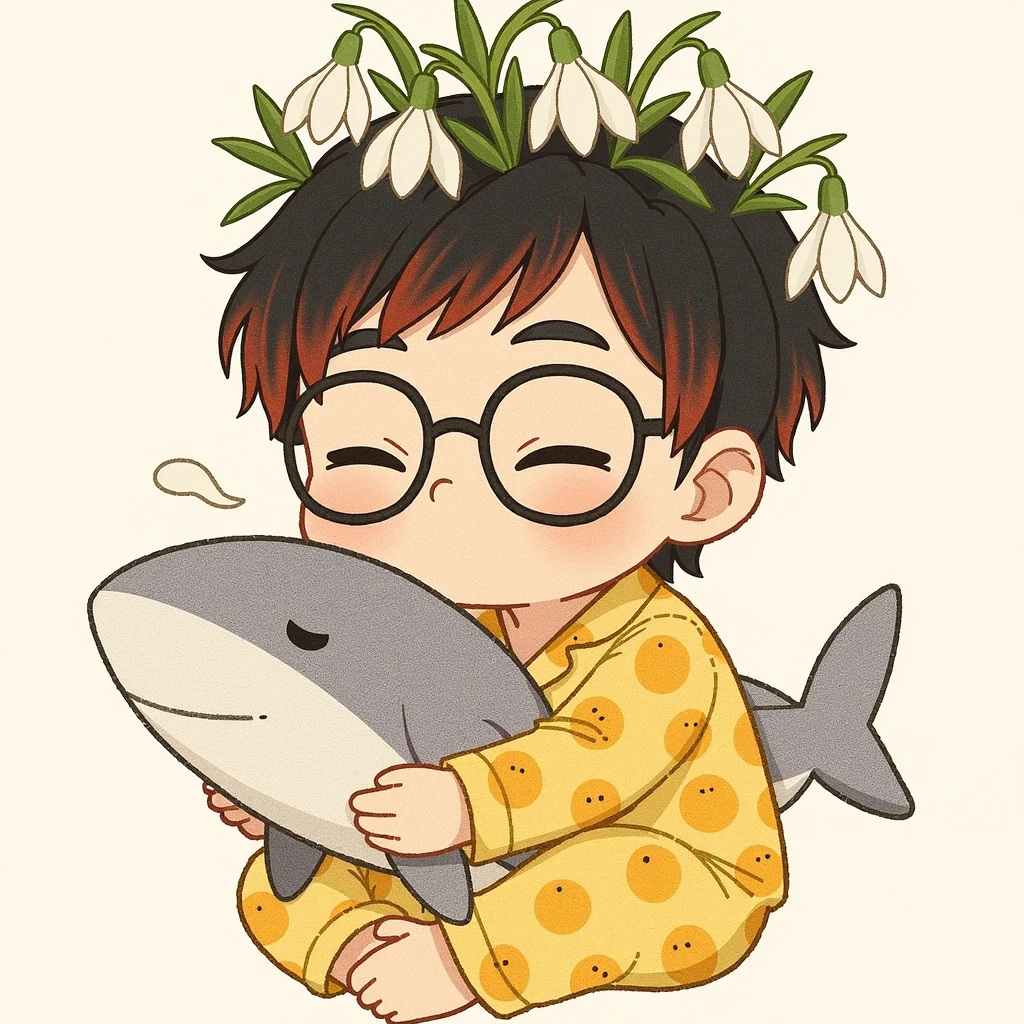 solo, The Q version of the cute human, male, falu red hair, freckles, short hair, round eyeglasses, big eyeglasses, human ears, half body underwater, wet, water drops, rubbing his own chest, eyes closed, smiling, relaxed face, sunflower garland above his head, smiling, cute, lake background, forest, water, naked, nude, full body, small balls, small penis, flaccid penis, shorstack, chubby,