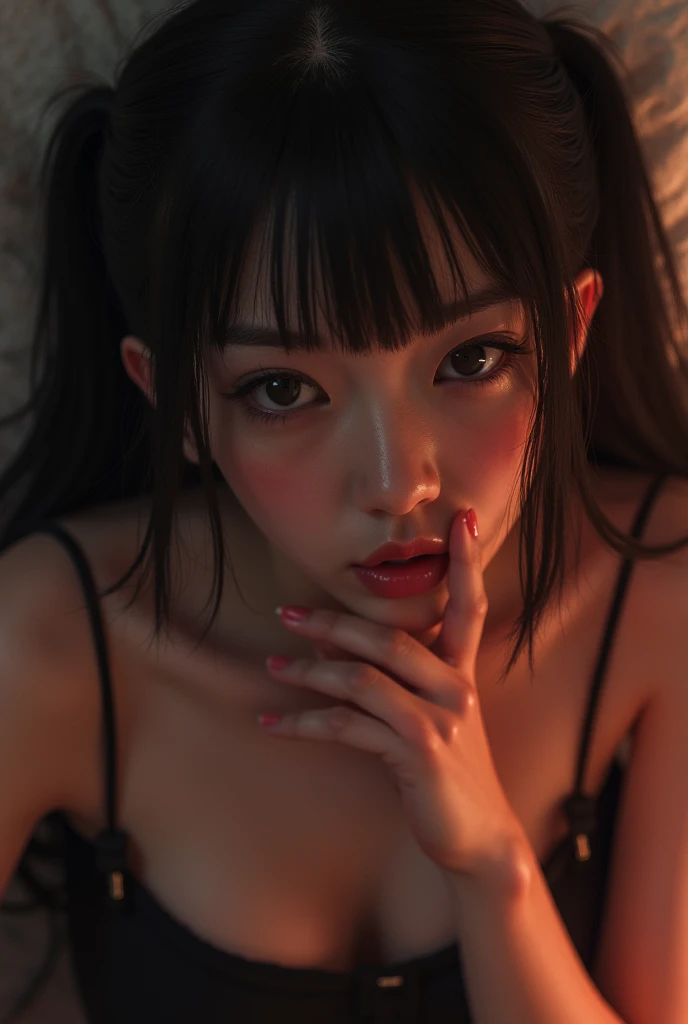 (Masterpiece:1.2, best quality), (Beautiful eyes with exquisite details: 1.2), (Detailed background,dark fantasy), (Beautifully detailed face), high contrast, (Best illumination, Delicate and extremely beautiful), ((Cinema-grade lighting)), colorful, hyper detail, incredible light, complicated details, (1 woman, alone,black hair, Sharp face,Low Twintails,conjunctivitis, hair between the eyes,Dynamic angle), (sperm splash:1.4), Black light swirled around the character., depth of field,black light particles,(broken glass),magic circle, open mouth, cry