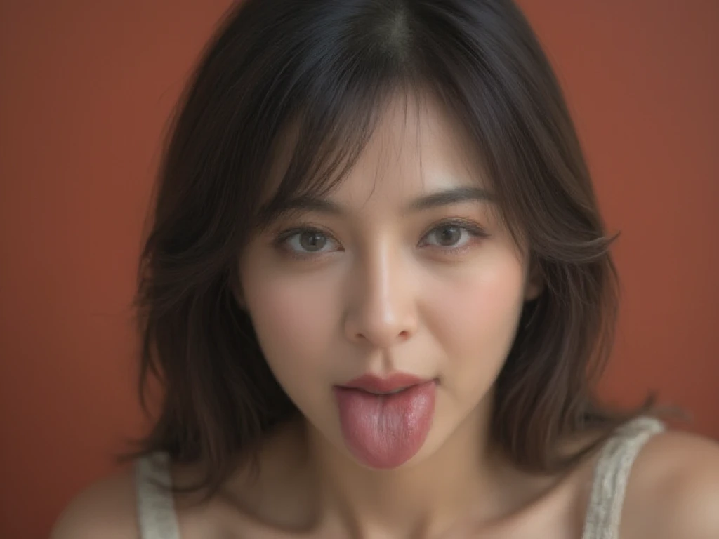 1girl、Japanese、19 years old、Brown hair、Wave perm、Twin tail hair、Kneeling、A man grabs a woman's head、Blowjob、Deep Throat、deep throat、Oral、hug、(Detailed and realistic penis、inhale、Stick、ペニスをBlowjob中:1.3)、(Woman puts penis in mouth:1.3)、(Man ejaculates in woman's mouth:1.2)、Please lick the sperm off your penis、Sperm dripping from the mouth、(Sperm splattered all over the body:1.4)、Bukkake、looking at the camera、(Angle Shot, Photographed from the front:1.2)