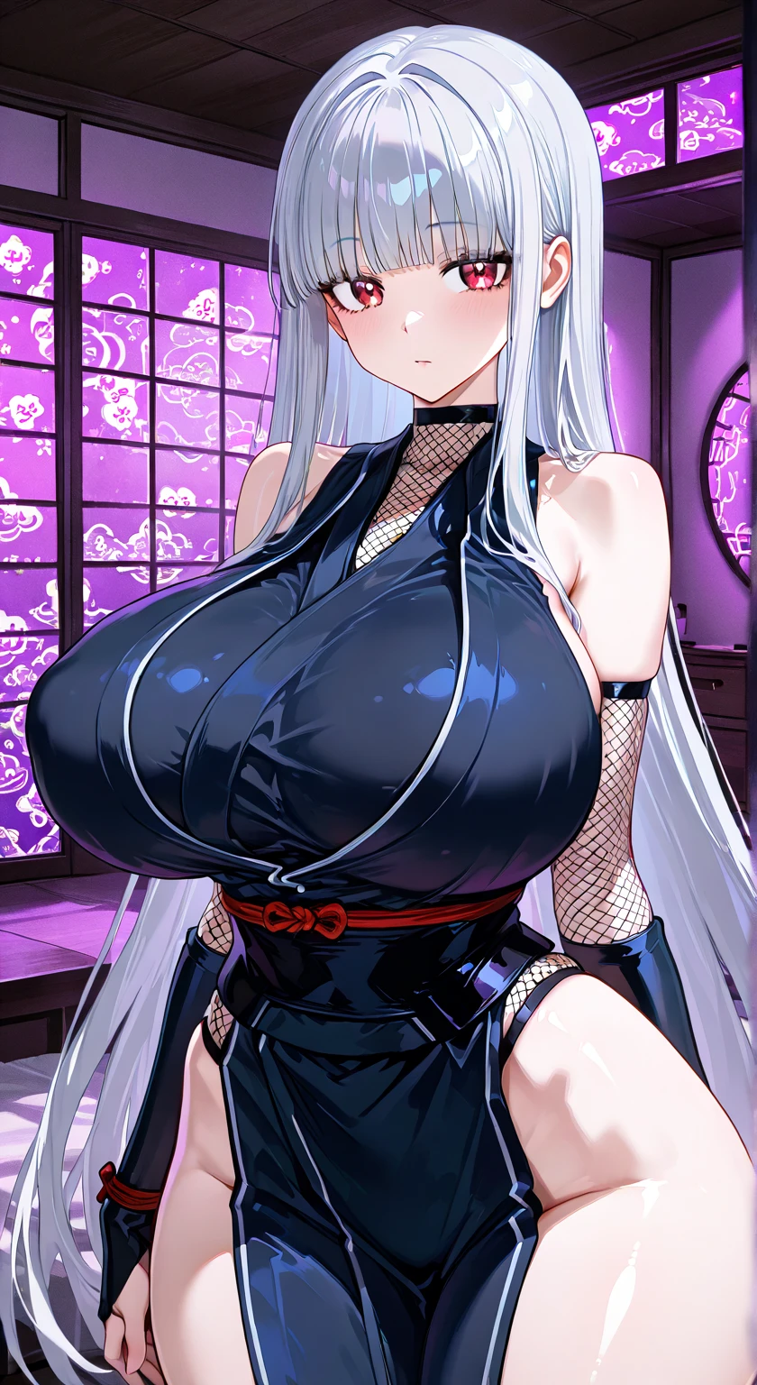 highest quality High resolution one young beautiful woman red eyes beautiful white hair medium perm cute soft girl Cat ear Seductive naked cow pattern underwear church nun cowgirl cosplay magic monastery robe breastfeeding service The huge breasts of a virgin killer with amazing charm Sexless breast milk gasp incest Estrus face bbw