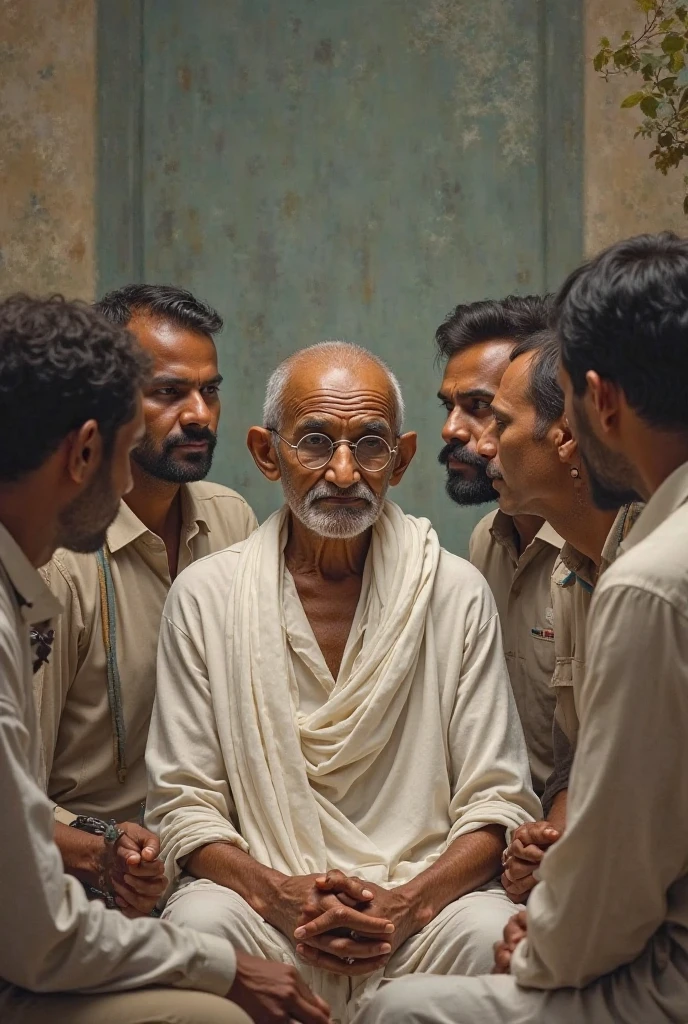 Mahatma Gandhi in bar