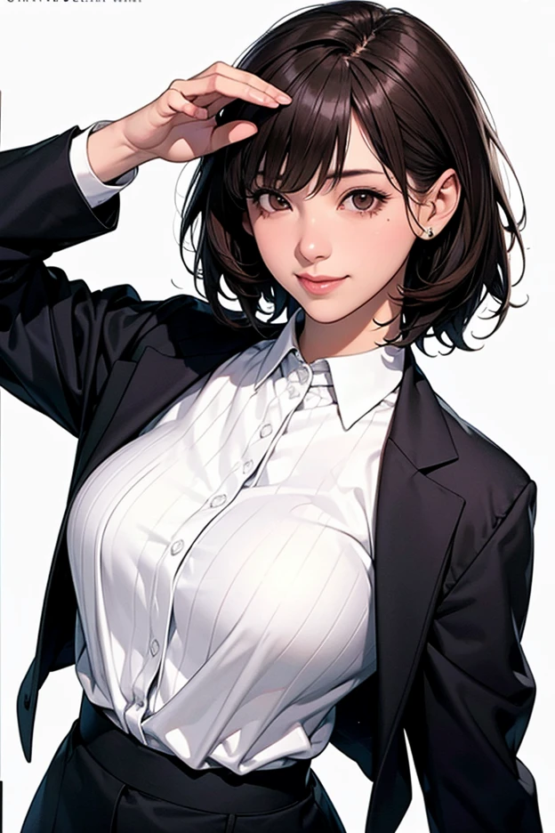 (masterpiece:1.2, best quality), 1lady, solo, (upper body), big tits, latexskin, close-up,
Fitted blazer with tailored trousers
Sleek and polished with a bold lip color
Business meeting or corporate event
Timeless watch and minimalistic jewelry
Sleek, straight hair
