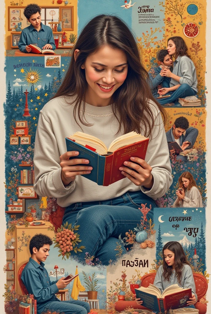 Capa de livro, The important thing is love, mulher loira