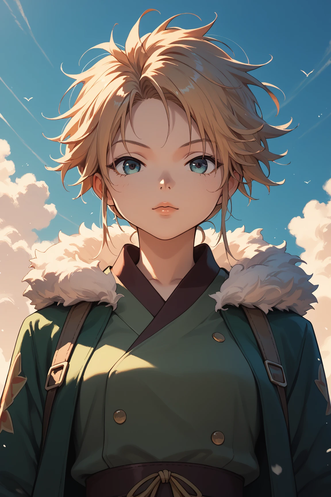 Gusset、,girl,ピンクの髪
Gussetの服装,Animation of the anime HUNTER × HUNTER