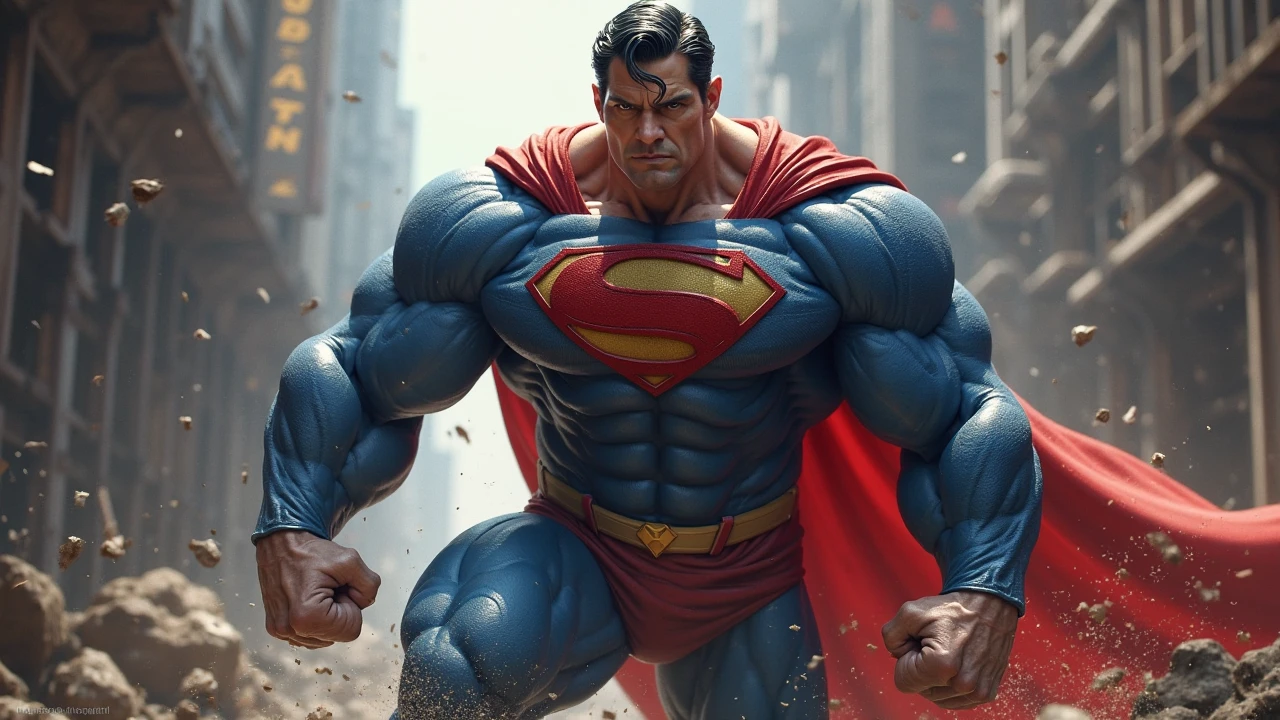 Prompt:
 * Subject: Superman's body in Cammy White's form, mid-fight.
 * Style: Street Fighter, highly detailed, Octane renderer.
 * Pose: Dynamic, aggressive, mid-combat.
 * Expression: Determined, focused, slightly bewildered.
 * Clothing: Cammy's signature outfit, adjusted to fit Superman's physique.
 * Environment: Street Fighter tournament arena, dimly lit, smoke effects.
Prompt Structure:
 * Subject: Superman, Cammy White's body, mid-fight
 * Style: Street Fighter, highly detailed, Octane renderer
 * Pose: Dynamic, aggressive, mid-combat
 * Expression: Determined, focused, slightly bewildered
 * Clothing: Cammy's signature outfit, adjusted to fit Superman's physique
 * Environment: Street Fighter tournament arena, dimly lit, smoke effects