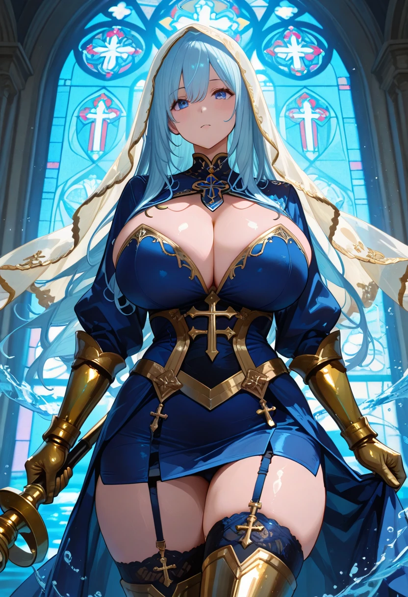 (fierce warrior queen:1), wearing a cloak, She is the elemental empress, very long hair, detailed eyes, and beautiful makeup. (steel crown:1) magical aura around it. She holds a simple weapon in one hand, She frowns determinedly, showing her strong features and (scars;1.1). She is surrounded by magic light, and crystals. Behind her, landscape is a harsh backdrop, moonlight reflects the scene. She is preparing for a battle, and she is the leader of her army. masterpiece of art, high detail, realism, and quality. Her body is mature, fit, and glowing, showing her survival skills and courage. She is a fantasy come true, and she knows it. This is an 8K resolution concept art, rendered with octane, and trending on Artstation. It is an illustration of a 1girl character in ligne claire style, with perfect composition and absurdres. It is an official art by Mappa studios of a 30 yo natural amazing body speaking shouting war cry, (ornate jewelry:1), (freckles:1.2), (gold:1), (huge breasts:0.95), (Adult Film Star:1.6), (naked:1.8), nsfw