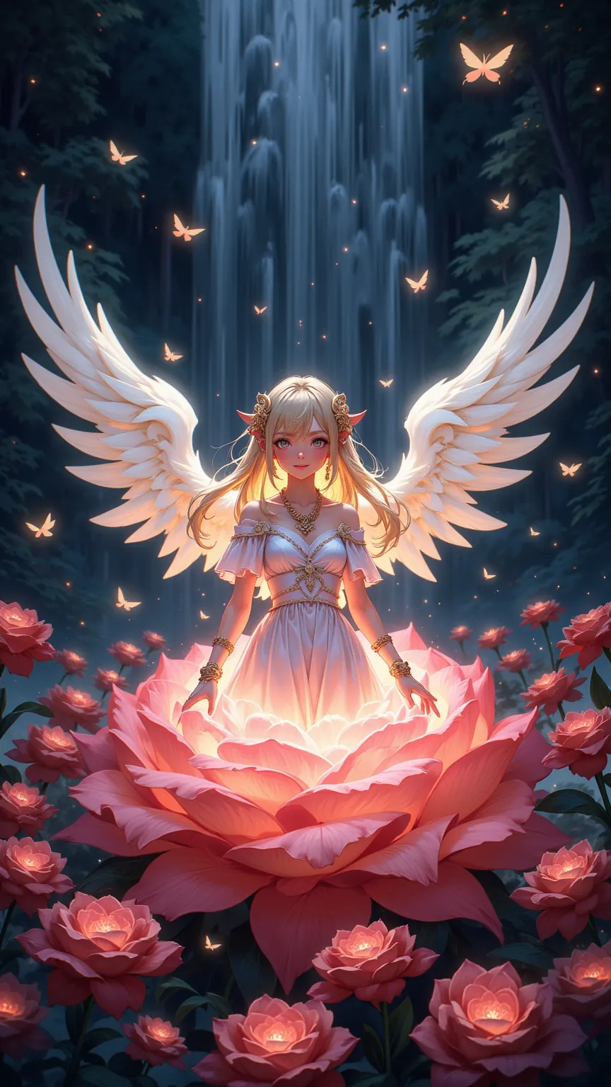 (0404) Angel in Roses