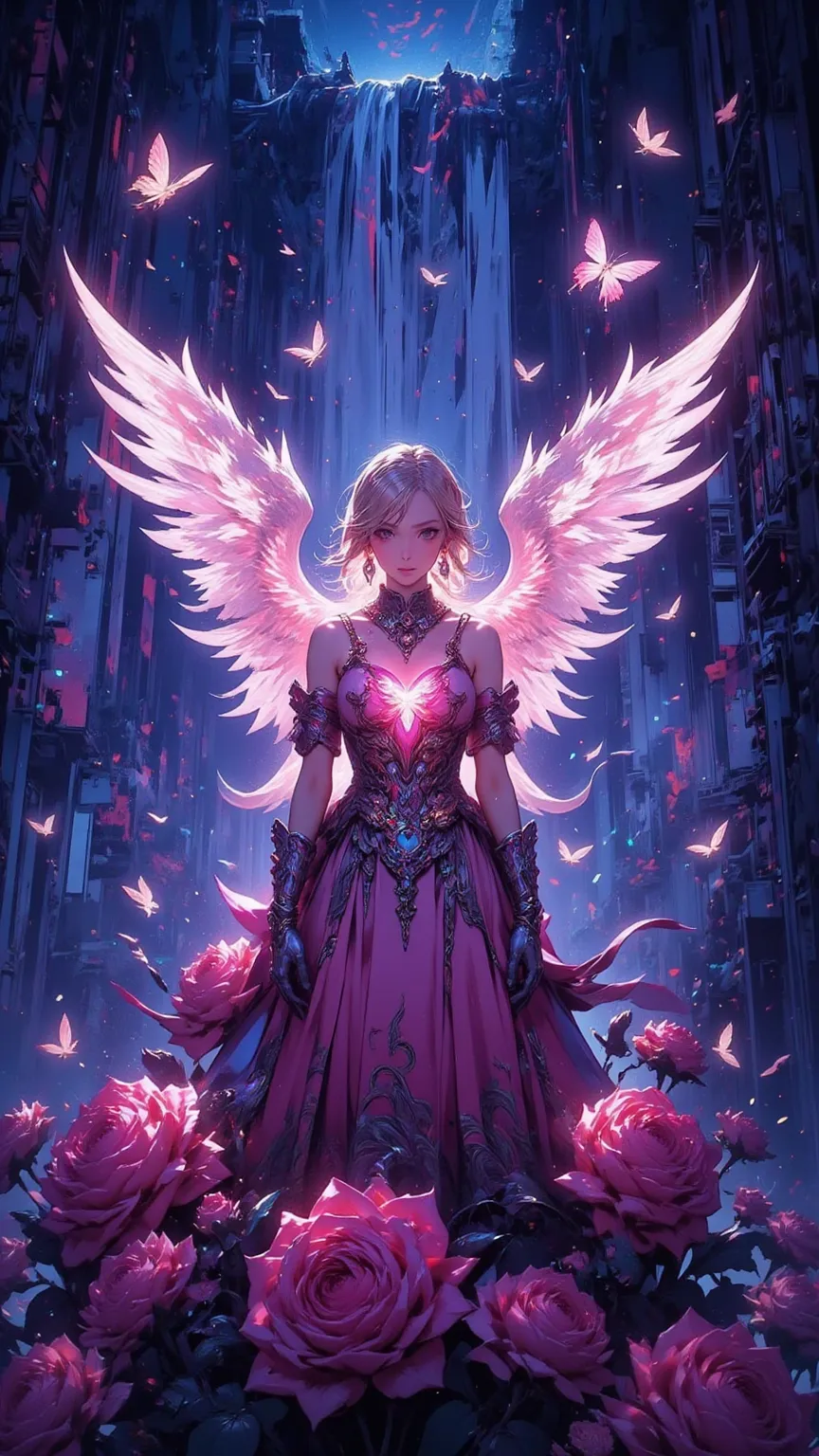 (0404) Angel in Roses