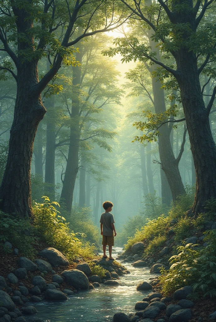One day a  boy got lost in the forest