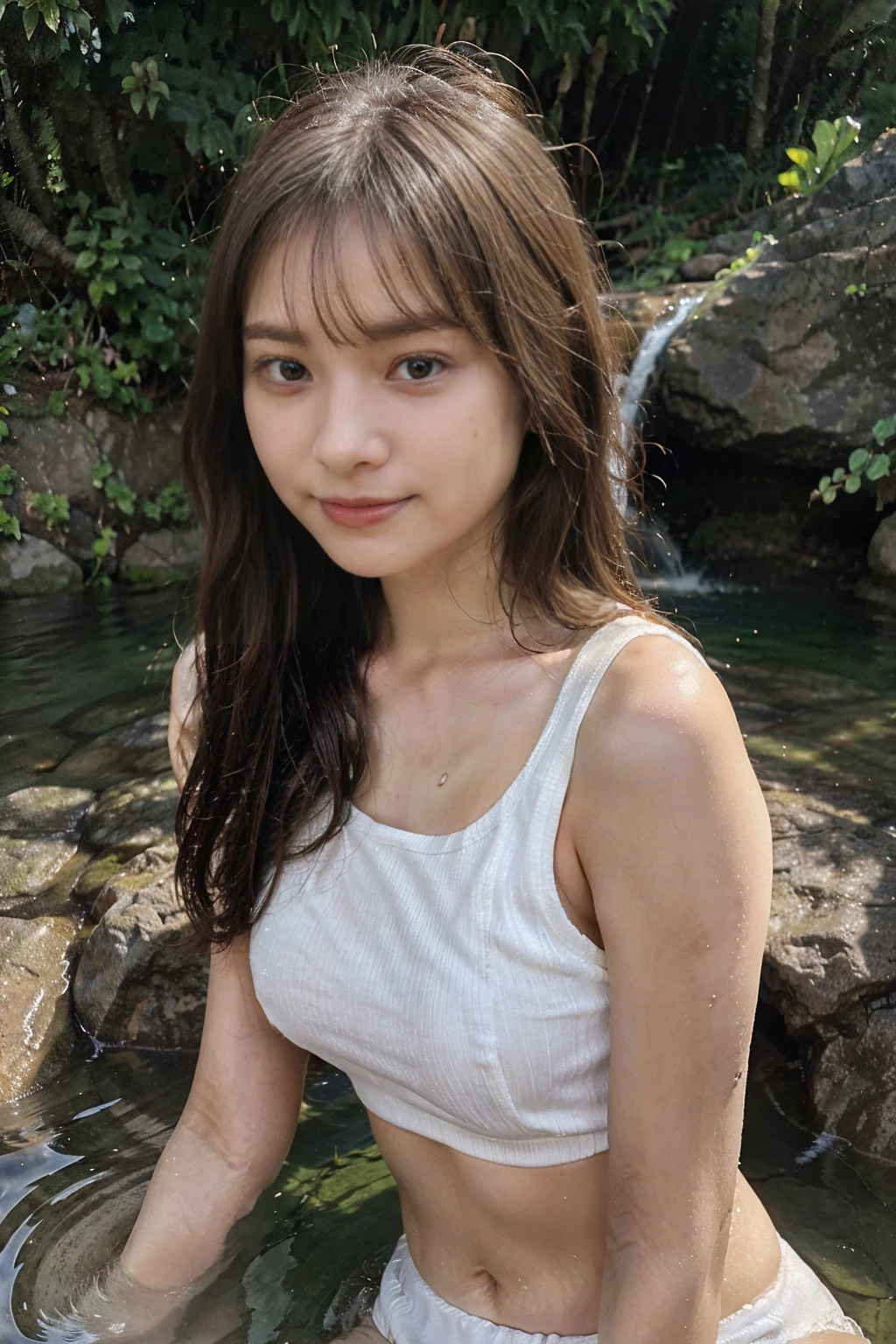 (((Fine image quality correction、Smooth image correction、Image quality correction for rough images:1.11)))、(((masterpiece、Highest quality、Very detailed、Artistic lighting balance that brings out the best in your model:1.22、Perfect ???????)))、(Surreal)、(Upper Body:1.5、high school girl、Great balance of facial placement)、(Highly detailed CG illustrations)、(Very delicate and beautiful)、Realistic quality、Realistic atmosphere、Realistic human texture、Realistic human touch、Realistic facial muscles、realism、Absolute rules、最高masterpieceのバランス、The most beautiful composition of a woman、Realistic creation and expression、
