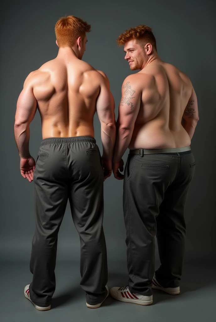 Make an image of 2 naked magicians with hard penises