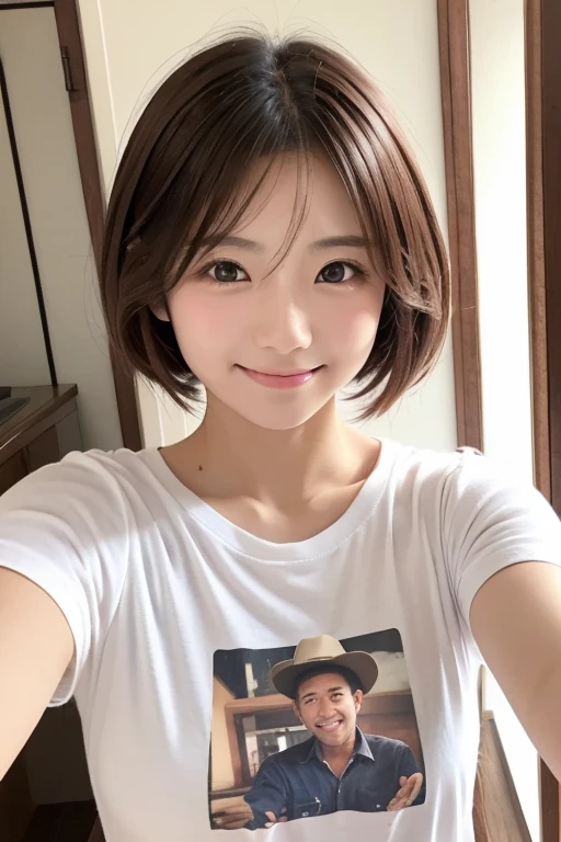 Very Very Very Short Hair Pixie Hair Cecil Hair Smile Brown Hair