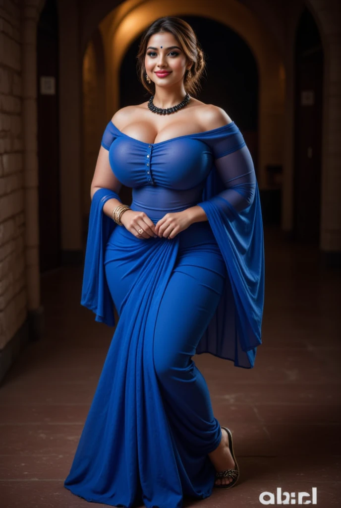 plump woman in a blue dress with a golden belt and a necklace, 8k 3D rendering character art, trends on cgstation, chengwei pot at art station, inspired by Lan Ying, Bokeh Artgerm 8K, High quality 8k detailed artwork, DeviantArt Artstation CGScosiety, society cg 8k, society cg 8k