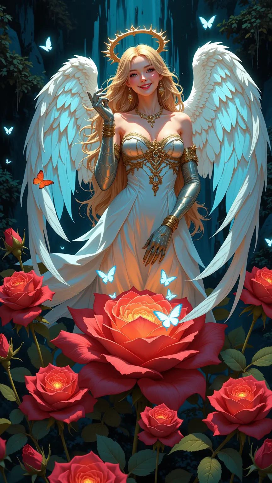 (0404) Angel in Roses
