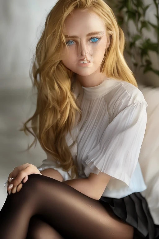 Food mukbang robot, robot face, 4K, 8K, (Detailed illustration), Super detailed, Ambient light, Realistic shadow, Glow particles, Light particles, Digital art, Soft light, Soft light, White light, White light, Reflection, Detailed face, (Detailed hair: 1.2), (Super detailed eyes: 1.2), Dim light, Indirect light, Reflection, Detailed face, (Detailed hair: 1.2), (Super detailed eyes: 1.4), (Desaturation: 1.4), (Detailed eyes: 1.6),
(1 girl: 1.6), (solo: 1.6), (full body: 1.6), jewelry, navel, (blond hair: 1.6), (skin-colored dress: 1.6), solo, bangs, cleavage, eyebrows visible through hair, gloves, blue eyes, (small breasts: 1.6), solo, bandage, blonde hair, blood, blood splatter, blue eyes, bow, skirt, long hair, solo, standing, stripes, striped bow, blonde hair, blue eyes, rosy cheeks, bow, closed mouth, long hair, long sleeves, sitting looking at the viewer, simple background, solo, mukbang food,sitting at the dining table, (white tights: 1.6), (striped sleeves: 1.6), (closed skirt: 1.3), (open forehead: 1.4), (simple background: