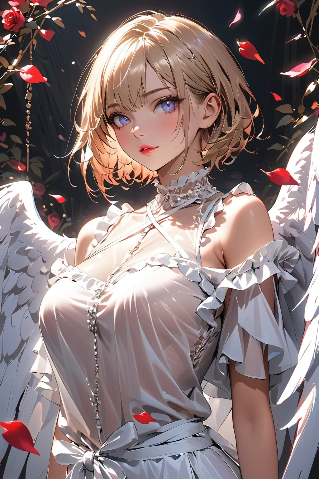 Create an image of the most stunningly gorgeous perfect sexy young girl, Stunningly gorgeous beautiful perfect face, perfect makeup, lipstick, transparent lace mico lingerie,