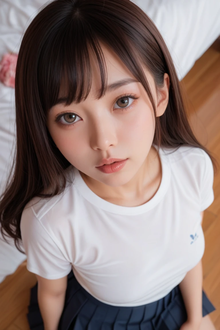 White and Bright Red, (Masterpiece 8K TopQuality:1.2) (ProfessionalPhoto:1.37) ExtremelyDetailed (((FullBody, KAWAII girl with HUGE boobs:1.37)) in ((WHITE cotton T-shirt dress:1.28) with (LifeSize her portrait printed on it:1.37)) detailed (Delicate cotton textures)) PerfectLighting (Studio Dark GRAY Background) with (Oodles of mystic Dazzling RainbowColor Particles:1.26) BREAK (((NOGIZAKA FaceVariations))), Extremely Detailed (very KAWAII Face), Childish CaptivatingGaze Stunning ParfectEyes ElaboratePupils with (SparklingHighlights:1.28), DoubleEyelids with (Detailed Voluminous LongEyelashes:0.88), Small GlossyRedLips with BeautifulDetails, CoquettishTongue, PUNIPUNI RosyCheeks, Radiant PearlSkin with Transparency, Glowing DowneyHair . { (Dynamic Joyful expressions LifeLike Rendering:1.4) | (:d) }, (large eyes:-1) .