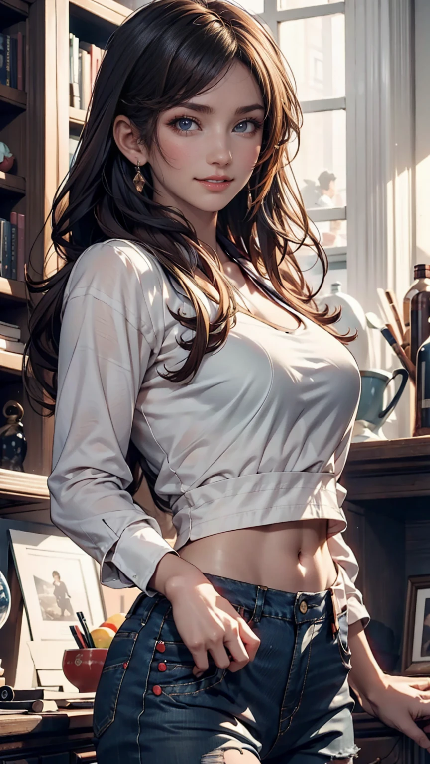 navel, cleavage, (Big chest: 1.2) Features, There is water on the body, Clothes are soaked, ((Ultra mini skirt, Tight body, Public hair is huge, )), White shirt, Tight body, Ultra-thin shirt, (Extra short shirt, heavy rain), Wet clothes, Long hair, Black hair, Wavy hair, Double eyelids, 耳Nipple Ring, No bra, , no underwares, Curved body, Sexy body, Perfect body, ((Realistic lighting, best qualtiy, 8K, tmasterpiece:1.3)), sharp fokus:1.2, 1girll, Beautiful Women with Perfect Figure:1.4, Slim abs:1.1,Ultra-fine face,Fine eyes,二重まぶた,